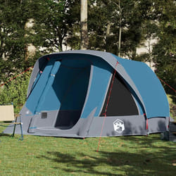 Tente familiale - VIDAXL - Cabine 6 personnes - Imperméable - Dimensions 360x200x182 cm - Bleu