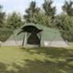 Tente de famille vidaXL avec fenêtres en dôme verte pour 6 personnes imperméable