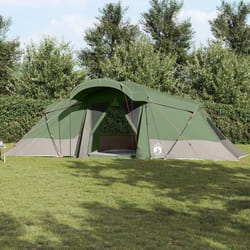 Tente - Dôme verte - 6 personnes - Imperméable - 335x721x212 cm