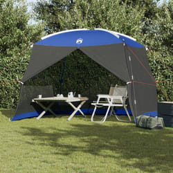 Tente anti moustiques de camping avec porte Bleu 5 personnes Imperméable