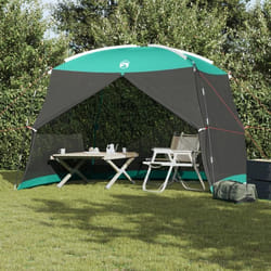 Filet anti moustiques de camping avec porte vert pour 4 personnes imperméable