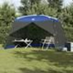 vidaXL Tente Anti-Moustiques pour Camping avec Porte Bleue 5 Places Imperméable