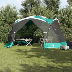 Tente de camping - Verte - 4 personnes - Imperméable - Dimensions 434x434x230cm