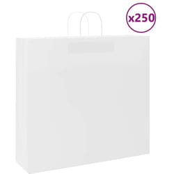 Vidaxl - Sacs En Papier 250 Pcs Avec Poignées Blanc 54x15x49 Cm