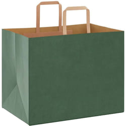 Vidaxl - Sacs en papier 50 pcs avec poignées vert 32x22x24 cm