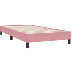 Vidaxl - Sommier à lattes de lit sans matelas rose 100x210 cm velours