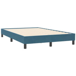 Vidaxl - Sommier à lattes de lit sans matelas bleu foncé 120x210 cm