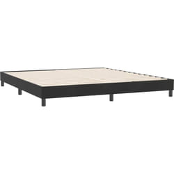 Sommier À Lattes De Lit Sans Matelas Noir 180x210 Cm Velours Vidaxl
