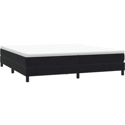 Sommier À Lattes De Lit Sans Matelas Noir 200x210 Cm Velours Vidaxl
