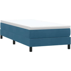 Vidaxl - Sommier à lattes de lit sans matelas bleu foncé 80x220 cm