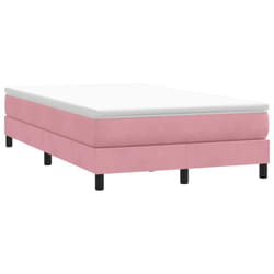 Sommier À Lattes De Lit Sans Matelas Rose 120x220 Cm Velours Vidaxl