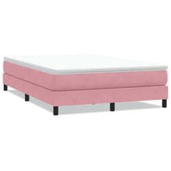 Sommier À Lattes De Lit Sans Matelas Rose 140x220 Cm Velours Vidaxl