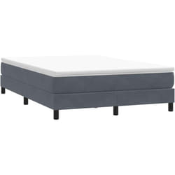 Sommier À Lattes De Lit Sans Matelas Gris Foncé 160x220cm Vidaxl