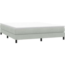 Sommier À Lattes De Lit Sans Matelas Gris Clair 180x220 Cm Vidaxl