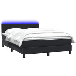 Sommier À Lattes De Lit Avec Matelas Noir 160x210 Cm Velours Vidaxl