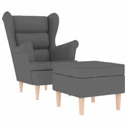VidaXL 3307990, Tissu, Gris, mousse, 110 kg, 740 mm, 840 mm
