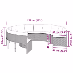 VidaXL 3318546 Canapé de patio - Vue supplémentaire 7