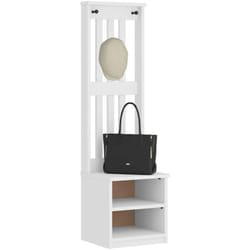 Vidaxl - Portemanteau sandens blanc 45x40x159,5 cm bois massif pin