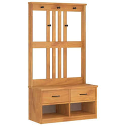 Portemanteau sandnes 87x40x159,5 cm bois massif pin Vidaxl