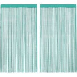 Vidaxl - Rideau en fils 2 pcs 140 x 250 cm turquoise