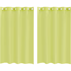Profitez d'une pièce bien éclairée sans éblouissement excessif avec ces rideaux en voile. Matériau durable : le rideau est co ...