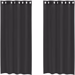Profitez d'une pièce bien éclairée sans éblouissement excessif avec ces rideaux en voile. Matériau durable : le rideau est co ...