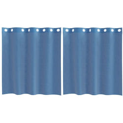 Vidaxl - Rideaux en voile avec œillets 2 pcs bleu royal