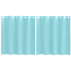 Rideaux en voile avec œillets 2 pcs turquoise Vidaxl