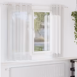 Profitez d'une pièce bien éclairée sans éblouissement excessif avec ces rideaux en voile. Matériau durable : le rideau est co ...