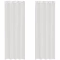 Profitez d'une pièce bien éclairée sans éblouissement excessif avec ces rideaux en voile. Matériau durable : le rideau est co ...
