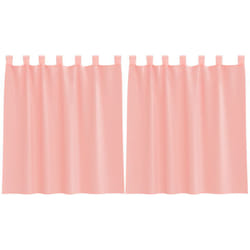 Rideaux en voile avec passe-tringles 2 pcs rose Vidaxl