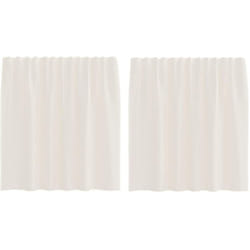 Vidaxl - Rideaux en voile avec passants 2 pcs crème