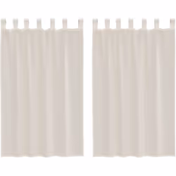 Profitez d'une pièce bien éclairée sans éblouissement excessif avec ces rideaux en voile. Matériau durable : le rideau est co ...