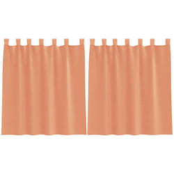 Rideaux en voile avec boucles 2 pcs terre cuite 140x140 cm Vidaxl