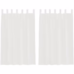 Profitez d'une pièce bien éclairée sans éblouissement excessif avec ces rideaux en voile. Matériau durable : le rideau est co ...