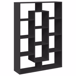 VidaXL 3310299, Noir, 11 étagères, Bois, Bois, 1020 mm, 290 mm