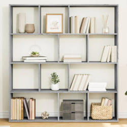 VidaXL Bibliothèque sonoma gris 132x29x141.5cm