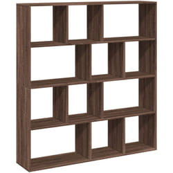 Bibliothèque chêne marron 132x29x141,5 cm bois d'ingénierie Vidaxl
