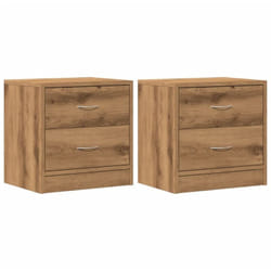 Vidaxl - Tables de chevet 2 pcs chêne artisanal bois d'ingénierie