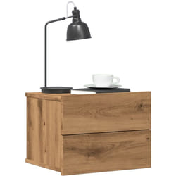 vidaXL Tables de chevet murales 2 pcs chêne artisanal 40x32x30 cm