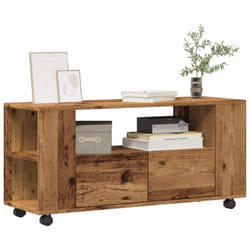 Vidaxl - Meuble tv avec roulettes vieux bois bois d'ingénierie