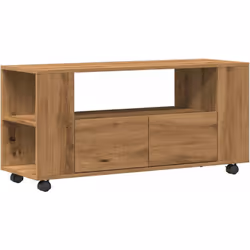 Ce meuble TV avec un grand espace de rangement est un complément pratique et attrayant pour votre salon ou votre chambre à co ...