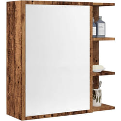 Vidaxl - Armoire à miroir de salle de bain vieux bois 62,5x20,5x64 cm