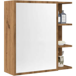 Vidaxl - Armoire à miroir salle de bain chêne artisanal 62,5x20,5x64 cm