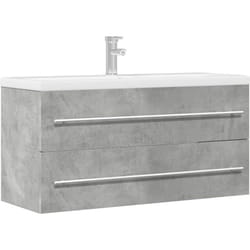 Vidaxl - Armoire d'évier Gris béton 100x38,5x48 cm Aggloméré