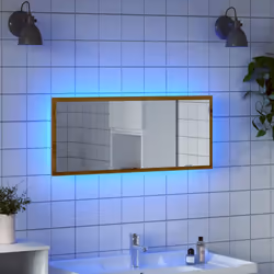 Le miroir de salle de bain présente un design épuré qui allie fonctionnalité et style, ce qui en fait un complément parfait à ...