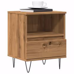 VidaXL 857359 Table de nuit et table de chevet Chêne