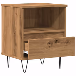 VidaXL 857359 Table de nuit et table de chevet Chêne - Vue supplémentaire 5