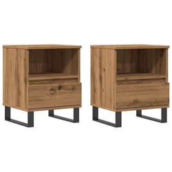 VidaXL 857379 Table de nuit et table de chevet Chêne