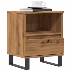 VidaXL 857379 Table de nuit et table de chevet Chêne - Vue supplémentaire 4